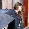Kristen Stewart détendue sur le tournage de Still Alice à New York le 4 mars 2014.