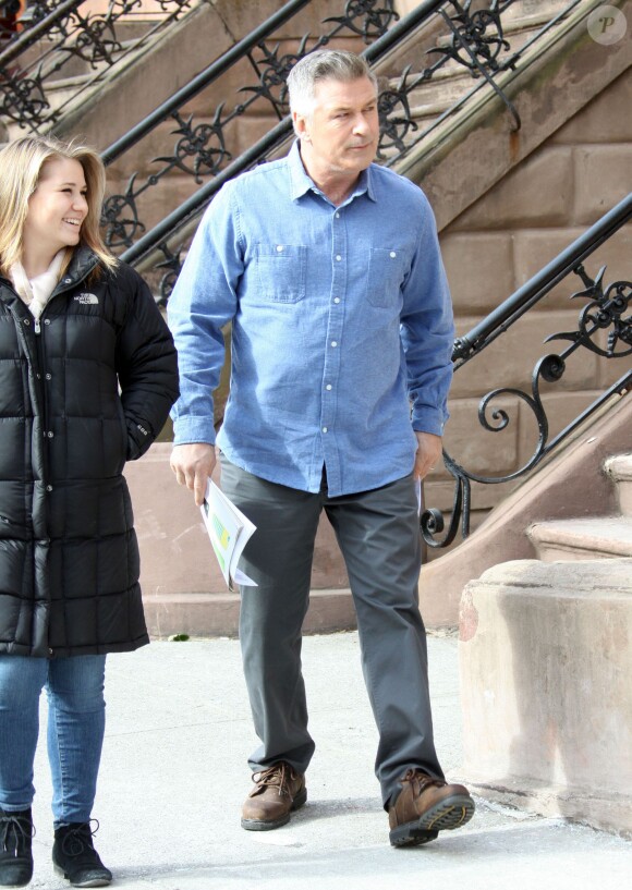 Alec Baldwin sur le tournage de Still Alice à New York, le 4 mars 2014.