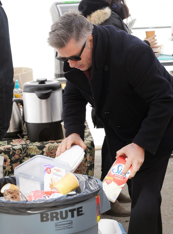Alec Baldwin sur le tournage de Still Alice à New York, le 4 mars 2014.