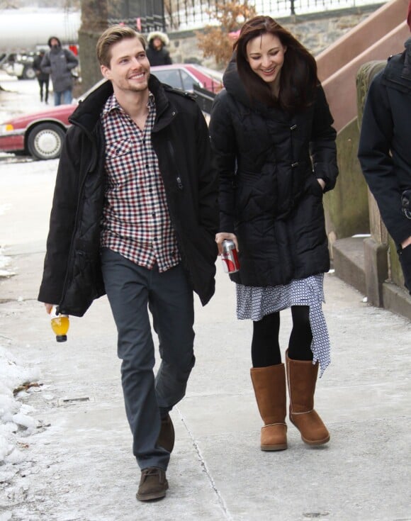 Hunter Parrish sur le tournage de Still Alice à New York, le 4 mars 2014.