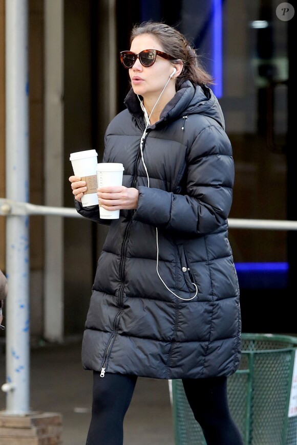 Katie Holmes à New York, le 1er mars 2014.