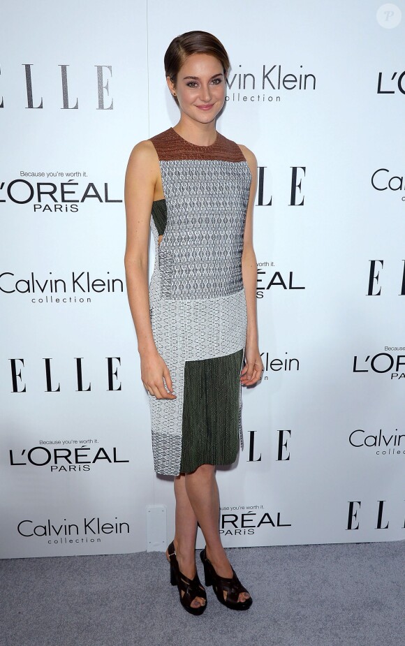 Shailene Woodley lors de la soirée ELLE's 20th Annual 'Women In Hollywood' Event à Beverly Hills, Los Angeles le 21 octobre 2013