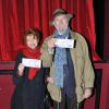 Jean-Pierre Marielle et sa femme Agathe Natanson lors du dernier spectacle de Guy Bedos à l'Olympia "La der des der" à Paris le 23 décembre 2013
