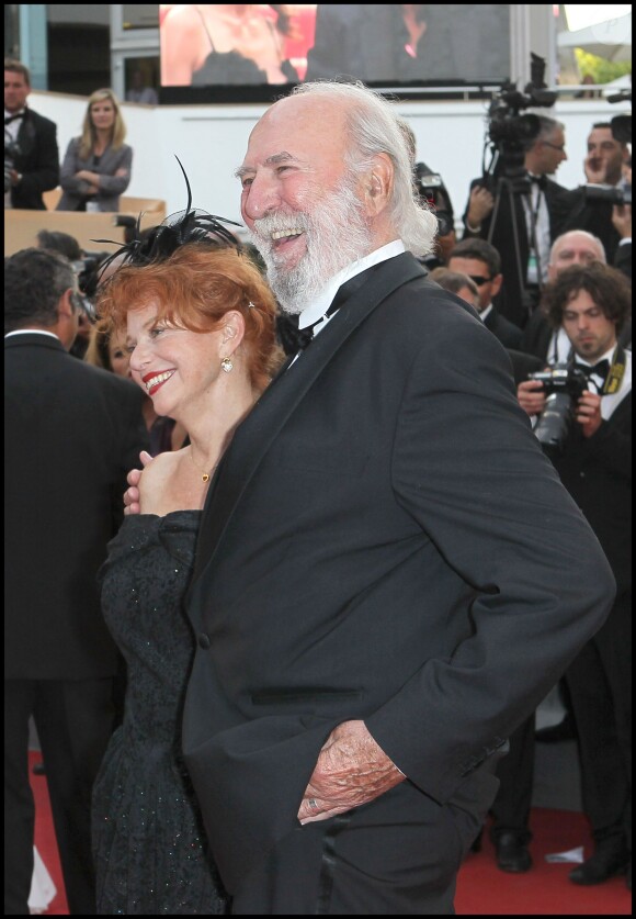 Jean-Pierre Marielle et sa femme Agathe Natanson lors du Festival de Cannes 2011