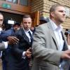 Oscar Pistorius lors de son procès devant la Haute Cour de Pretoria où il doit répondre du meurtre de Reeva Steenkamp, le 3 mars 2014