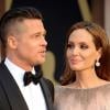 Brad Pitt et Angelina Jolie lors de la 86e cérémonie des Oscars à Hollywood, le 2 mars 2014.