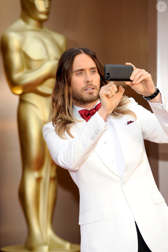 Jared Leto lors de la 86e cérémonie des Oscars à Hollywood, le 2 mars 2014.