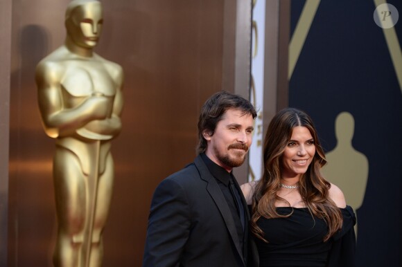 Christian Bale et Sandra Blazic à Los Angeles, le 2 mars 2014.