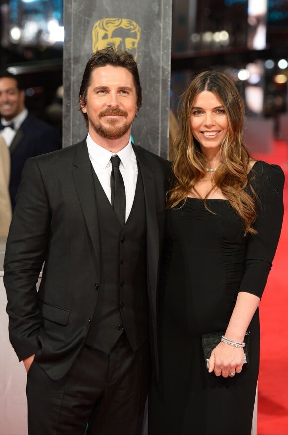 Christian Bale et Sibi Blazic aux BAFTA à Londres le 16 février 2014.
