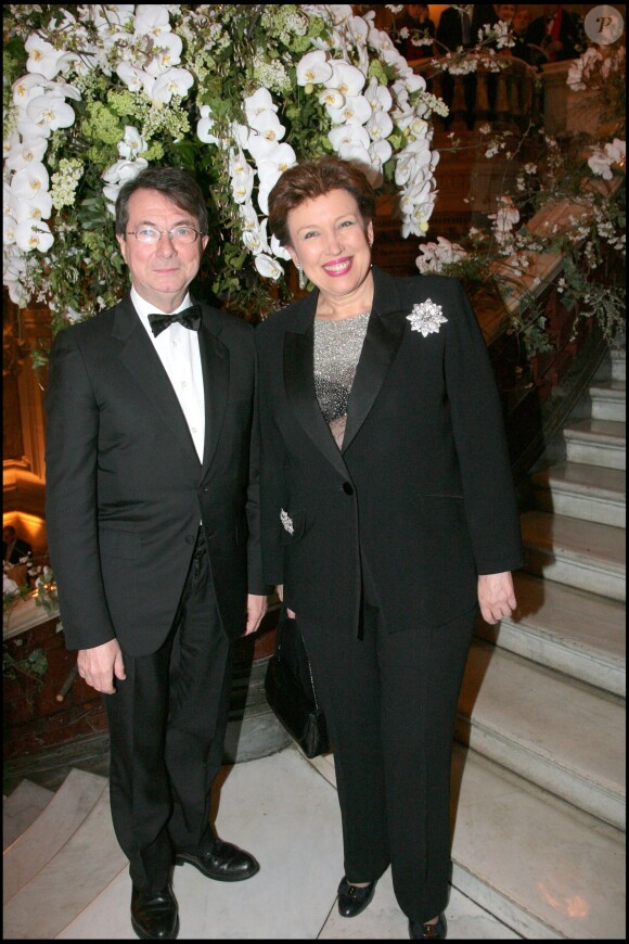 Gerard Mortier et Roselyne Bachelot, à l'Opéra Garnier à Paris, en mars 2009.