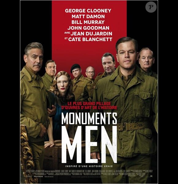 Affiche du film Monuments Men, en salles le 12 mars 2014