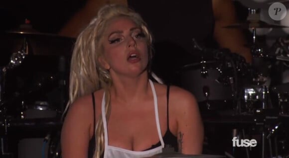 Lady Gaga sur la scène du festival SXSW à Austin, le 13 mars 2014.