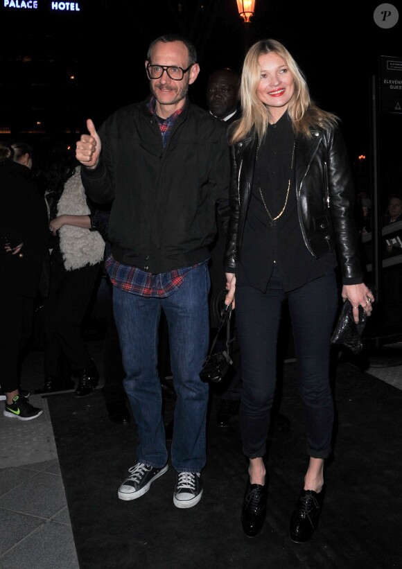 Terry Richardson et Kate Moss à Paris, le 4 mars 2014.