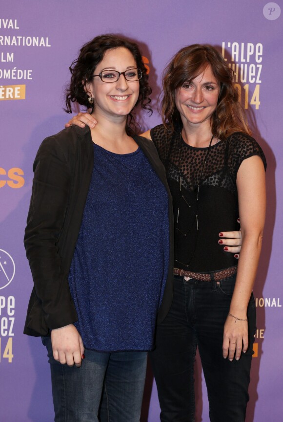 Mona Achache et Camille Chamoux lors de la presentation du film "Les Gazelles" pendant le 17eme Festival international du film de comédie de l'Alpe d'Huez, le 17 janvier 2014