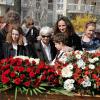 Exclusif - Michel Piccoli aux obsèques de Jean-Louis Bertuccelli au cimetière du Montparnasse à Paris le 14 mars 2014.