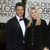 Rob Lowe et sa femme Sheryl Berkoff à la cérémonie des Golden Globe Awards à Beverly Hills, le 12 janvier 2014.