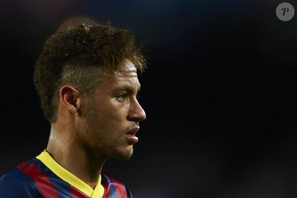 Neymar lors du match entre le FC Barcelone et le Real Valladolid, au Camp Nou de Barcelone, le 5 octobre 2013