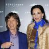 Mick Jagger et L'Wren Scott à l'inauguration de la boutique Longchamp à Londres, le 14 septembre 2013.
