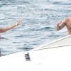 Mel B et son mari Stephen Belafonte en vacances sur un luxueux yacht à Sydney en Australie, le 17 mars 2014.