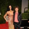Mick Jagger et L'Wren Scott à Los Angeles, le 27 février 2011. 