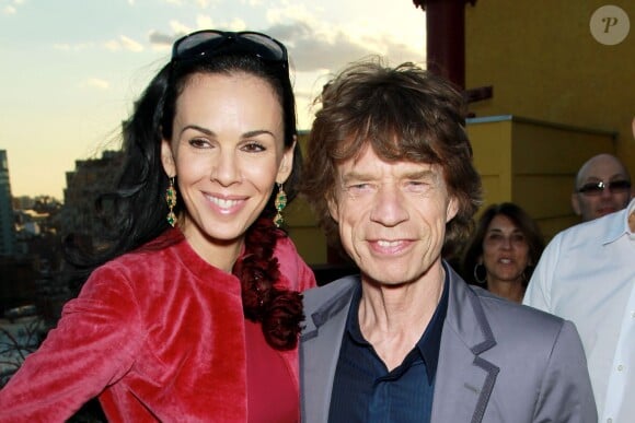 Mick Jagger et L'Wren Scott à NEw York, le 6 mai 2010. 