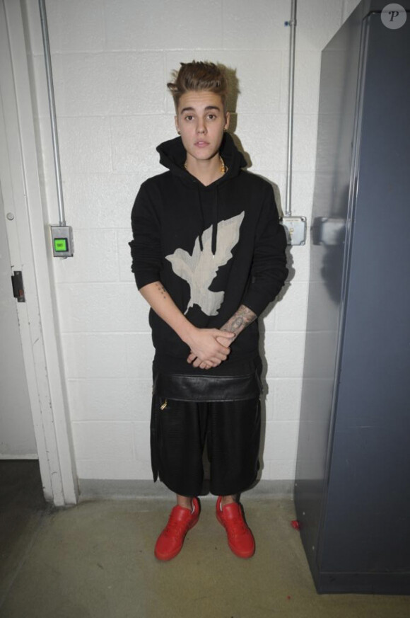 Justin Bieber pris en photo lors de son arrestation à Miami, le 22 janvier 2014.