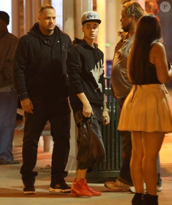 Exclusif - Justin Bieber fait la fête à Miami, le 22 janvier 2014.