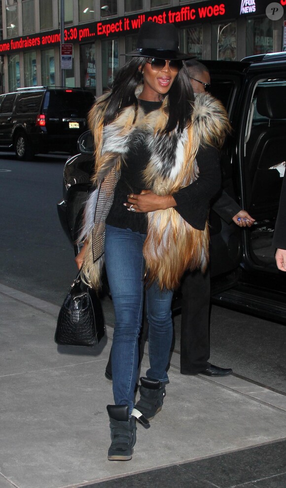 Naomi Campbell à New York, le 11 mars 2014.