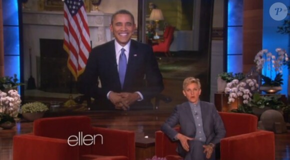 Ellen DeGeneres invitait le président Barack Obama dans son Ellen Show, jeudi 20 mars 2014.