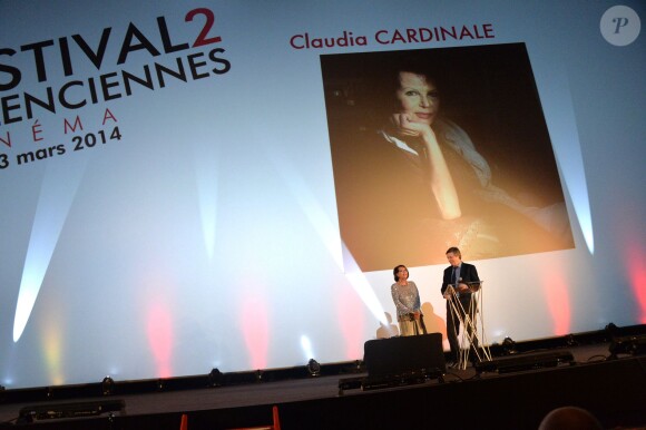 Claudia Cardinale lors du Festival 2 Valenciennes Cinéma 2014, le 19 mars 2014