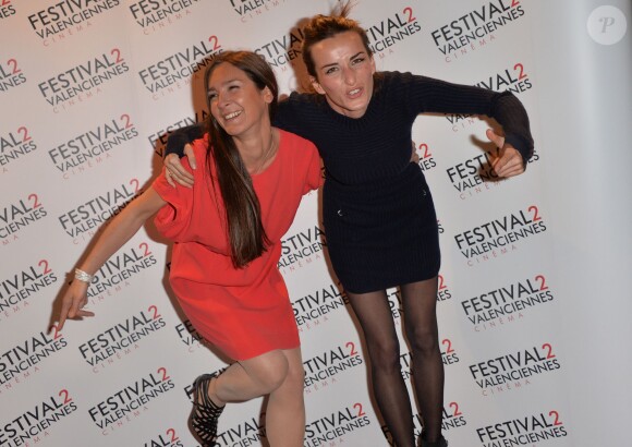 Emmanuelle Boidron et Salomé Stevenin lors du Festival 2 Valenciennes Cinéma 2014, le 19 mars 2014