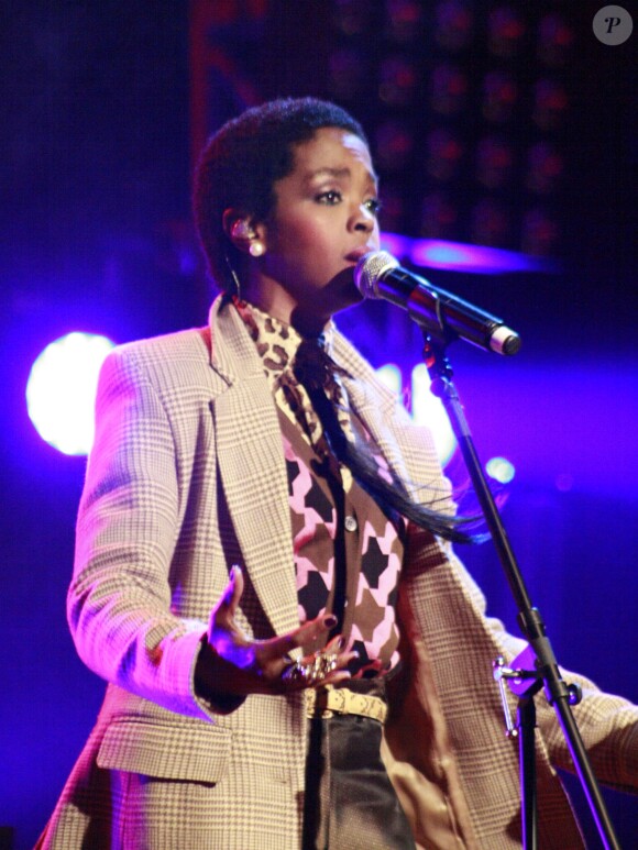 La chanteuse Lauryn Hill en concert à Philadelphie, le 7 novembre 2012