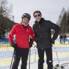 L'ancien pilote de F1 Riccardo Patrese et le prince Emmanuel-Philibert de Savoie lors de l'événement World Stars Ski au profit de Star Team for Children, association fondée par le prince Albert II de Monaco, le 22 mars 2014 à Seefeld in Tyrol, en Autriche.
