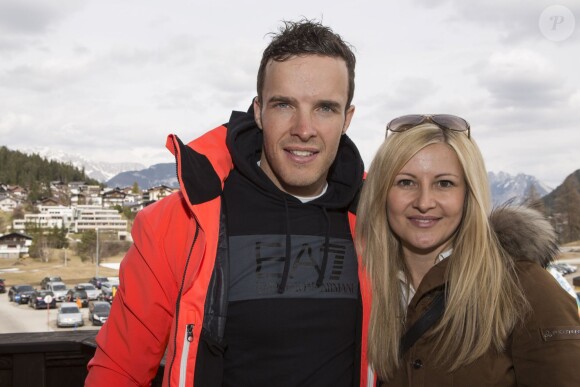 Christof Innerhofer and his girlfriend Martina attending the Starteam charity race held at Seefeld in Tyrol, Austria, March 22, 2014. Photo by Marco Piovanotto/ABACAPRESS.COM23/03/2014 - Seefeld
