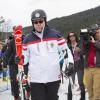Le souverain monégasque fin prêt lors de l'événement World Stars Ski au profit de Star Team for Children, association fondée par le prince Albert II de Monaco, le 22 mars 2014 à Seefeld in Tyrol, en Autriche.