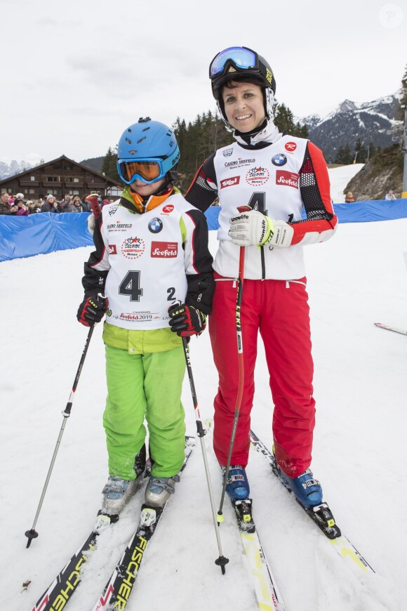 Isolde Kostner lors de l'événement World Stars Ski au profit de Star Team for Children, association fondée par le prince Albert II de Monaco, le 22 mars 2014 à Seefeld in Tyrol, en Autriche.