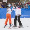 Le prince Albert II de Monaco lors de l'épreuve de slalom de l'événement World Stars Ski au profit de Star Team for Children, association fondée par le prince Albert II de Monaco, le 22 mars 2014 à Seefeld in Tyrol, en Autriche.