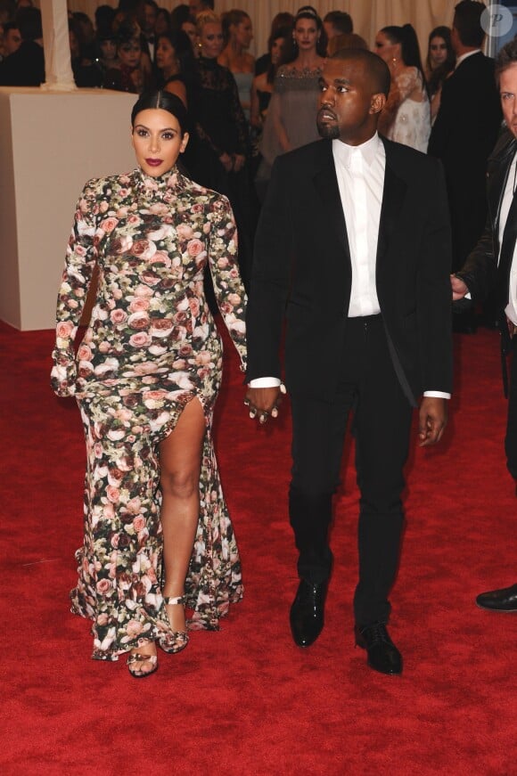 Kim Kardashian et Kanye West lors du MET Gala à New York. Le 6 mai 2013.