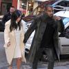 Kim Kardashian et Kanye West à New York, le 22 février 2014.