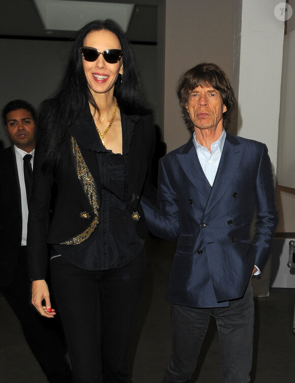 L'Wren Scott et Mick Jagger à Londres, le 15 septembre 2013.