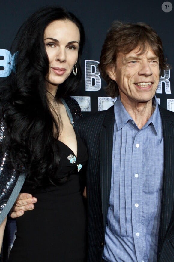 L'Wren Scott et Michel Jagger à New York, le 15 septembre 2010.
