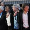 Mick Jagger, Keith Richards, Charlie Watts et Ronnie Wood des Rolling Stones à Londres, le 18 octobre 2012.