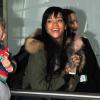 Rihanna à l'aéroport d'Heathrow à Londres, le 24 mars 2014.
