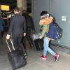 Rihanna à l'aéroport d'Heathrow à Londres, le 24 mars 2014.