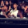 Rihanna assiste au concert de Drake à l'O2 Arena à Londres. Le 25 mars 2014.