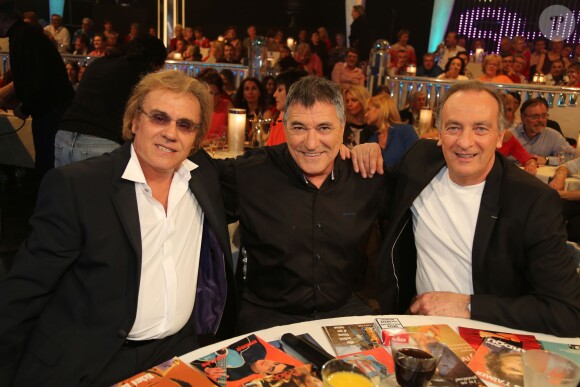 François Valéry, Jean-Marie Bigard et Yves Lecoq - Enregistrement de l'émission "Les années bonheur" à Paris le 11 mars 2014. L'émission sera diffusée le 12 avril.
