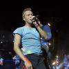Chris Martin et son groupe Coldplay en concert à Londres, le 1er juin 2012.