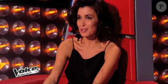 La belle Jenifer lors de l'épreuve ultime de The Voice 3, sur TF1 le samedi 29 mars 2014
