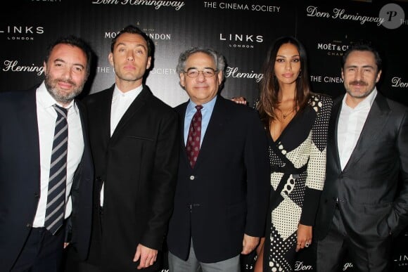 Richard Shepard, Jude Law,Steve Gilula, Madelina Ghenea and Damien Bichir attending the screening of Dom Hemingway in New York City, NY, USA on March 27, 2014. Photo by Dave Allocca/Startraks/ABACAPRESS.COM28/03/2014 - New York City