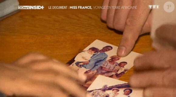 Photos de famille de Flora Coquerel dans 50 Minutes Inside sur TF1, le samedi 29 mars 2014.